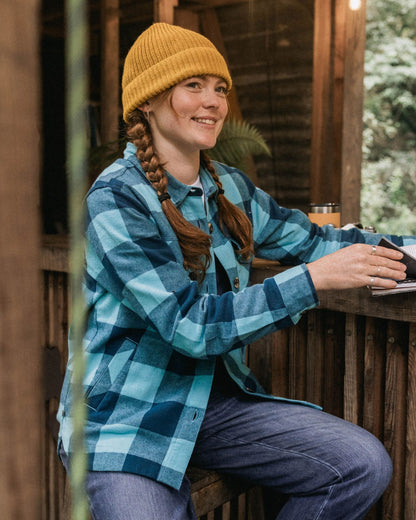 Stella LS Shirt - Retro Blue Check  - Lifestyle