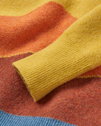 Vista Knitted Jumper - Amber Gold - Flatlay