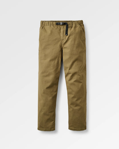 Adventurer Canvas Trouser - Dark Olive - Flatlay