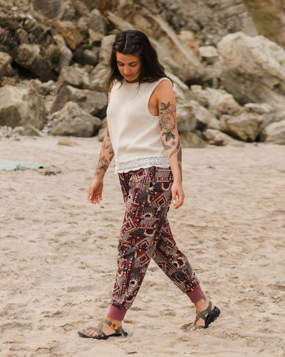 Day Dream Trouser - Vintage Patchwork Black/Multi - Lifestyle