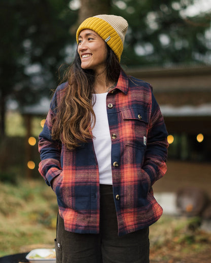 Stella LS Shirt - Rich Navy/ Red Ochre Check - Lifestyle