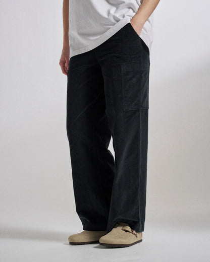 Someday Cotton Corduroy Trouser - Black - Studio Model