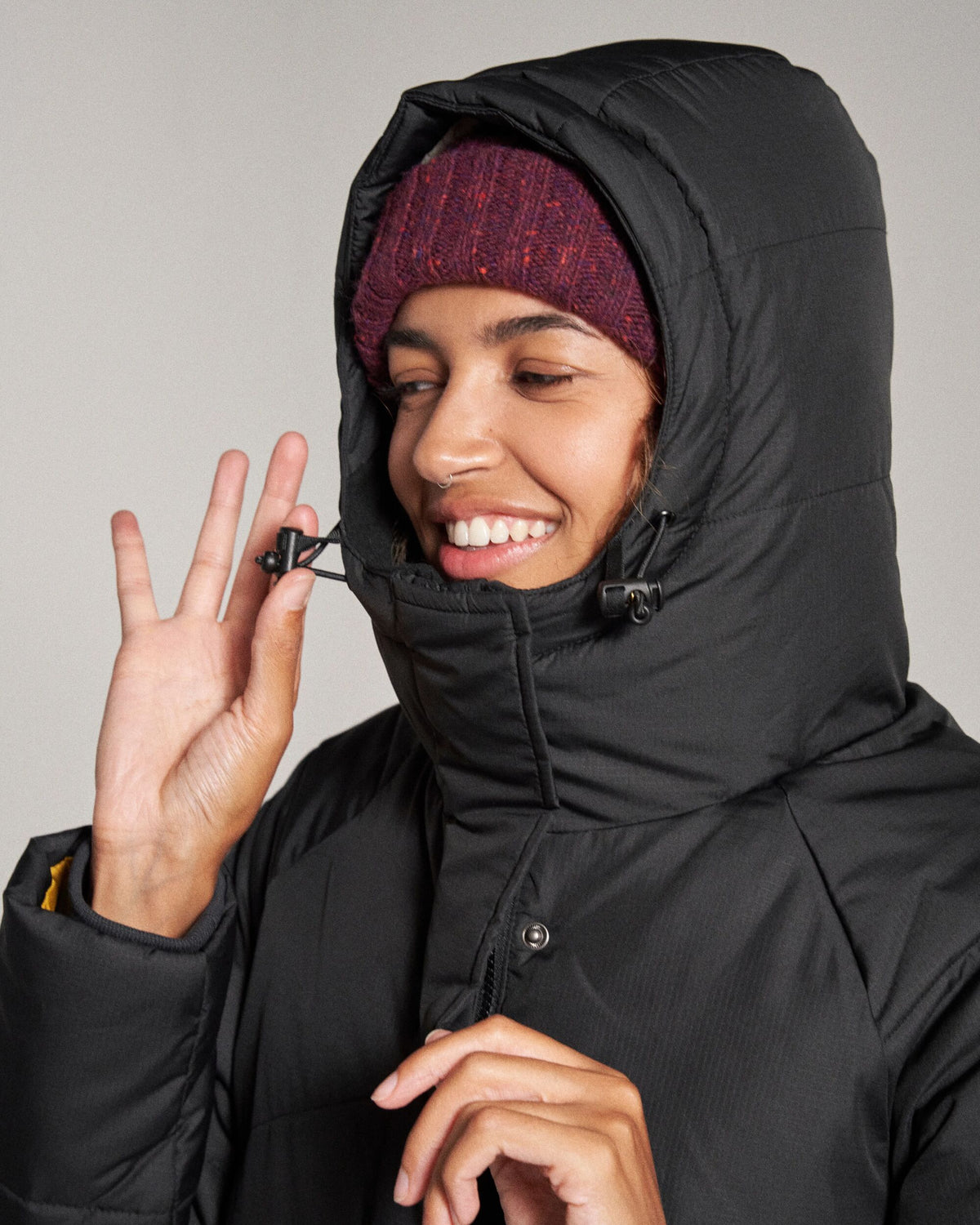 Tasman Long Insulated Jacket - Black - Studio Model