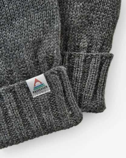 Gale Knitted Gloves - Charcoal - Flatlay