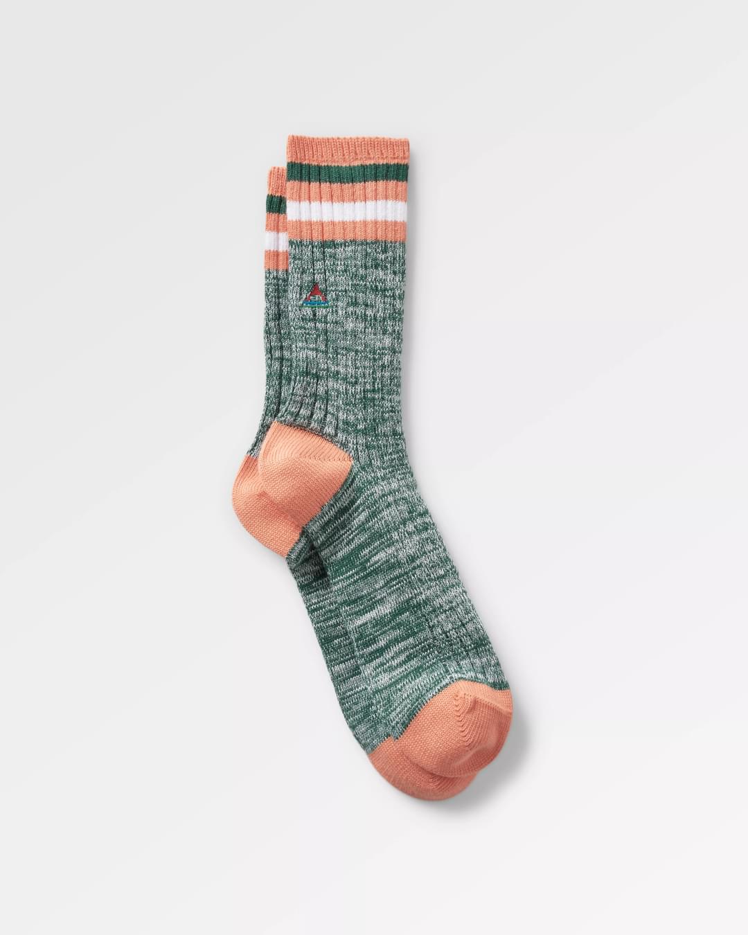 Mid-weight Rib Socks - Deep Ocean - Flatlay