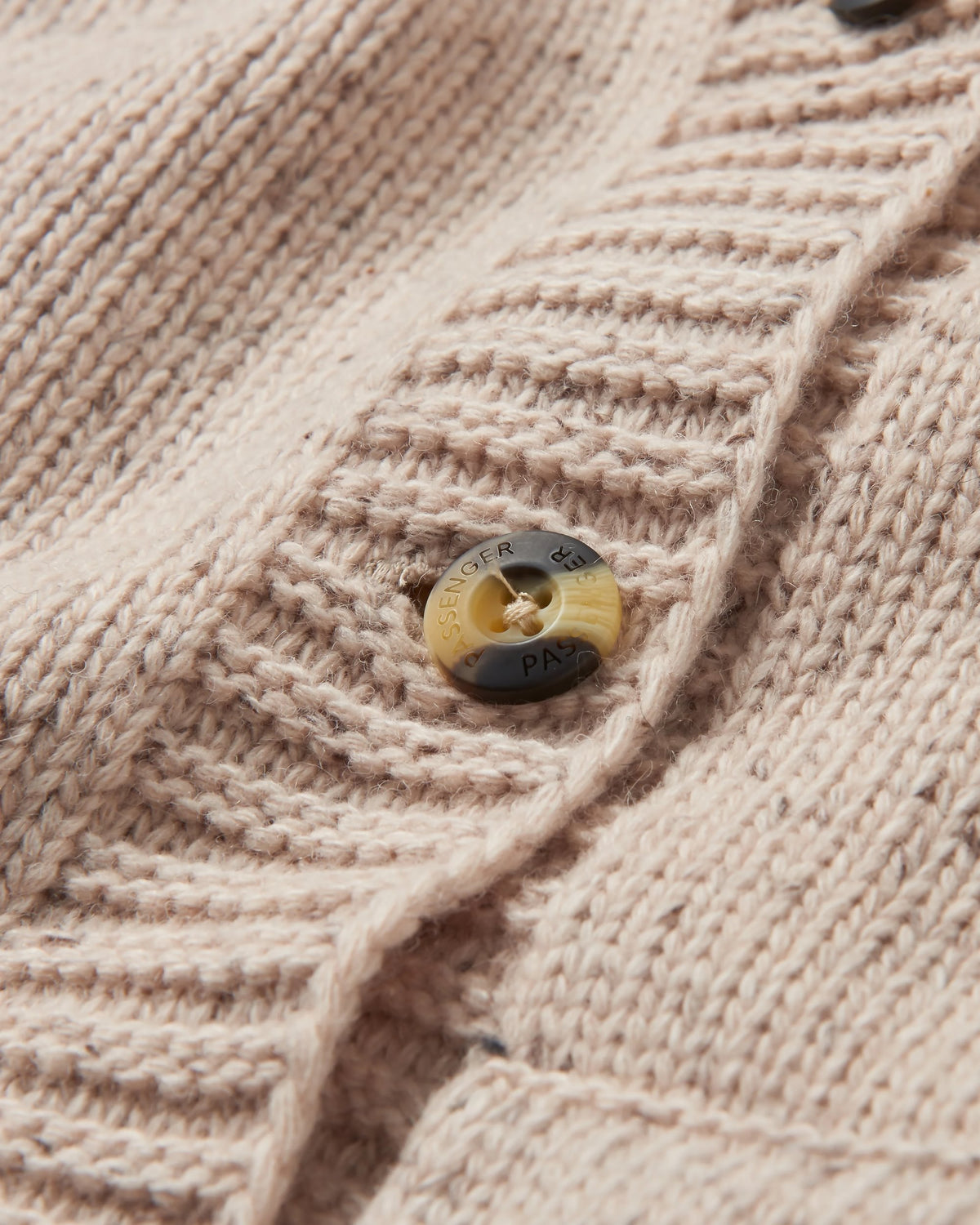 Snoozle Knitted Hooded Cardigan - Oatmeal - Flatlay
