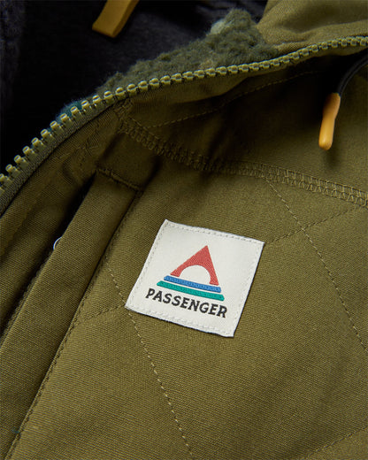 Adventure Deep-Pile Sherpa Fleece - Alpine Camo Khaki - Flatlay
