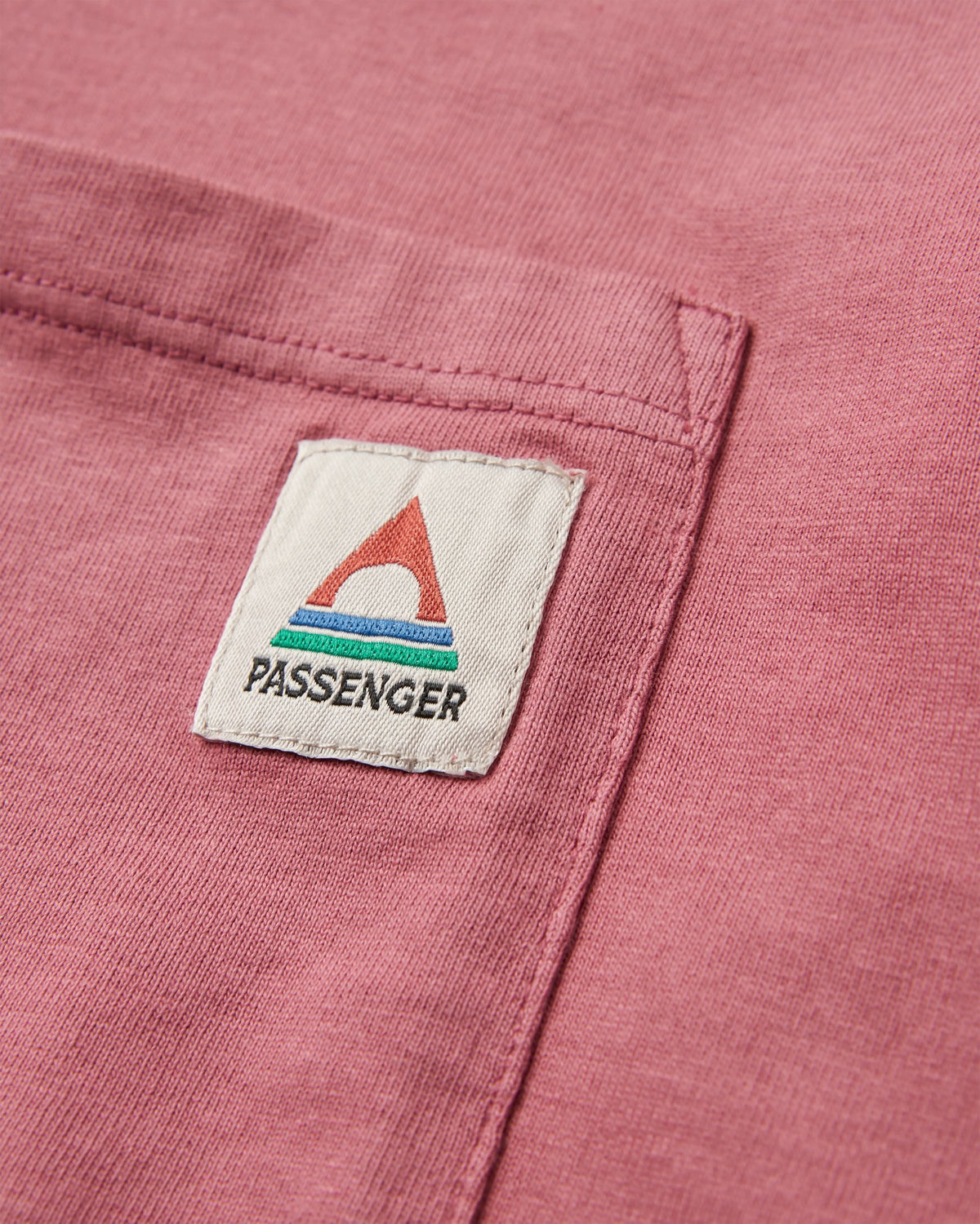 Heritage Relaxed Fit LS T-Shirt - Mauve Dusk - Flatlay