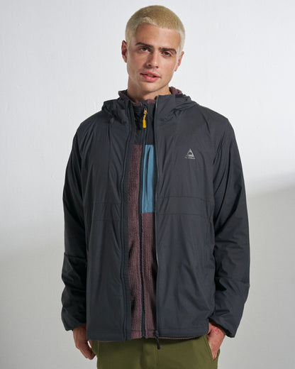 Gusto Windshell Jacket - Faded Black - Studio Model