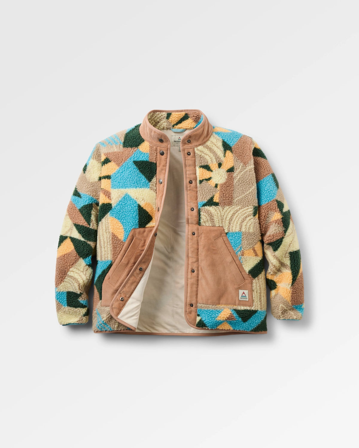 Clover Sherpa Fleece - Sun Patch Simply Taupe - Flatlay