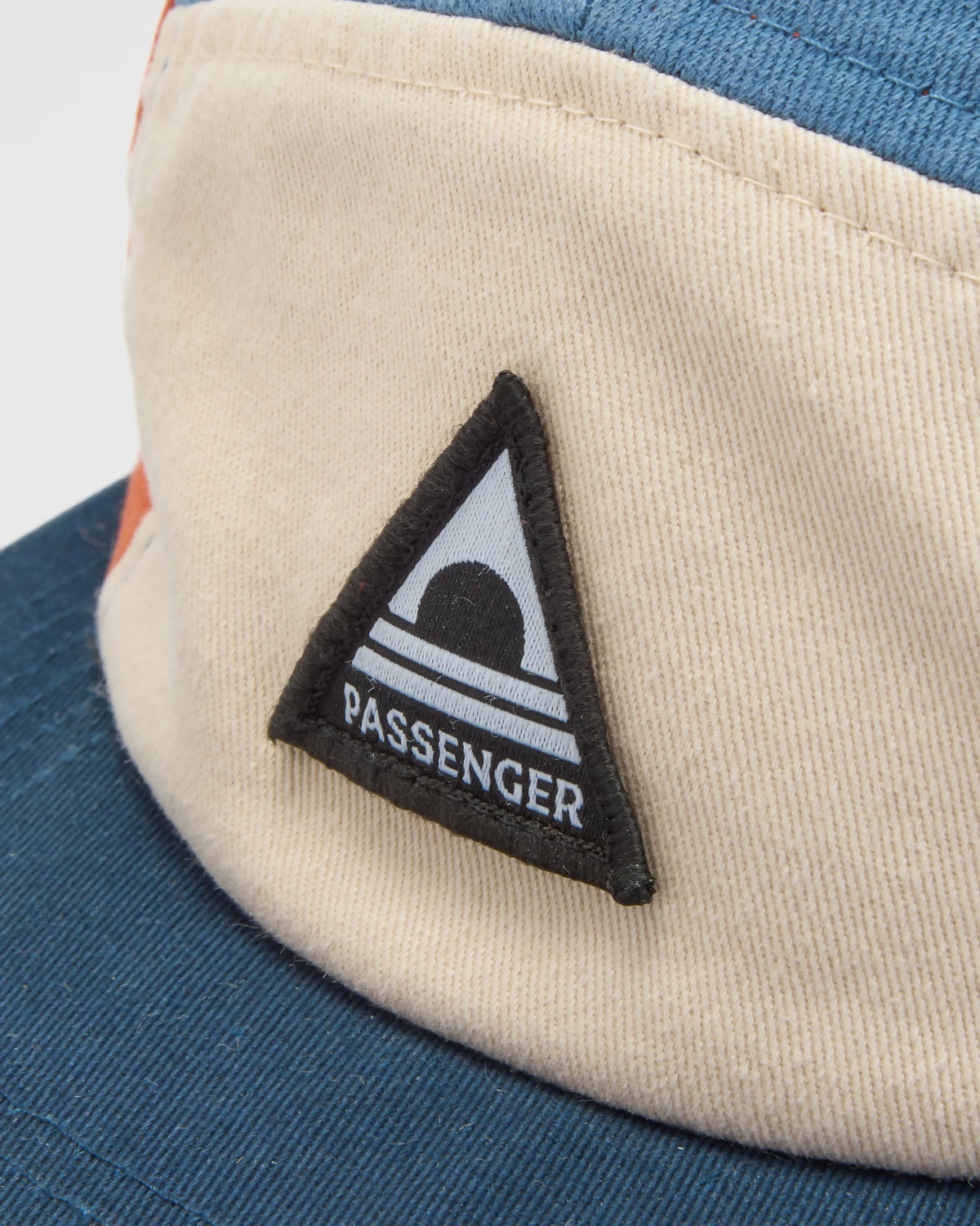 Fixie 5 Panel Cap - Sunrise Orange/ Moonlight Blue Multi - Flatlay