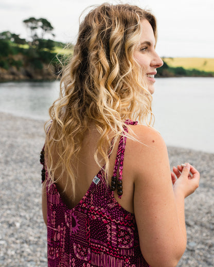 Copetín Jumpsuit - Vintage Patchwork Wine - Lifestyle
