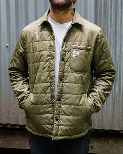 Grain Insulated Overshirt - Khaki - Lifestyle