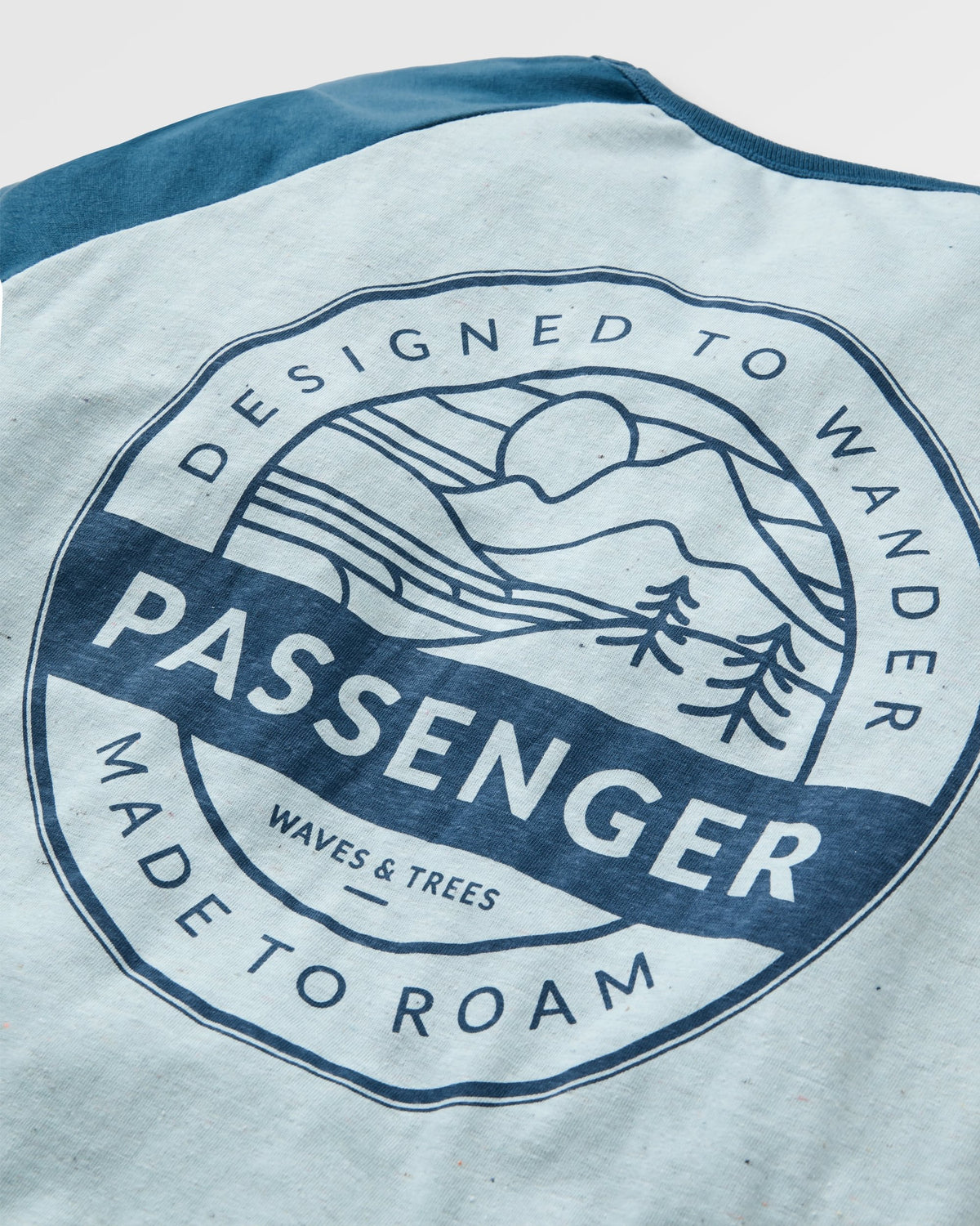 Odyssey Raglan LS T-Shirt - Ice Blue - Flatlay