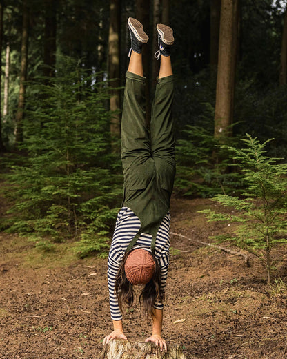 Meadows Cotton Corduroy Dungarees - Fir Tree - Lifestyle