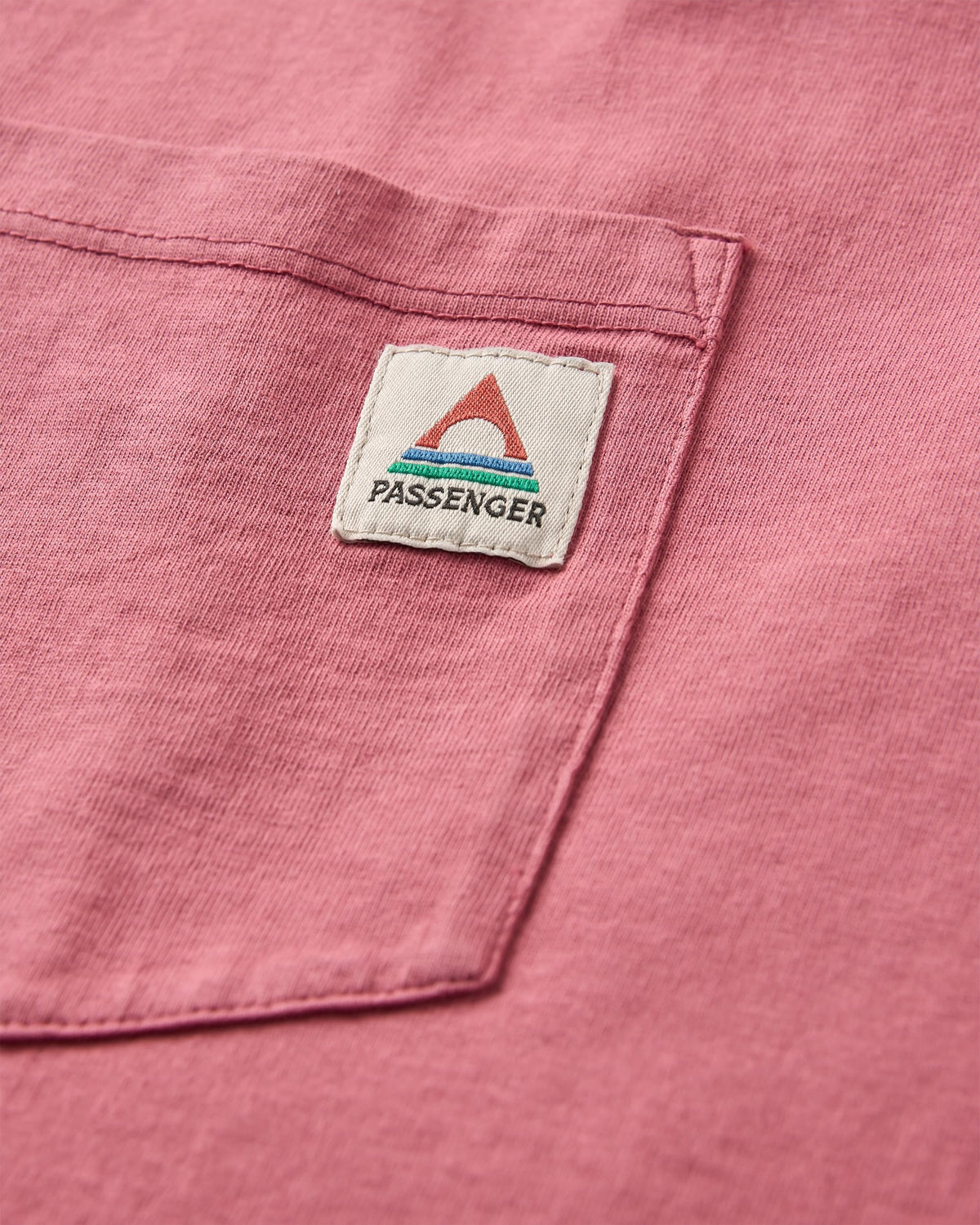 Heritage Relaxed Fit T-Shirt - Mauve Dusk - Flatlay