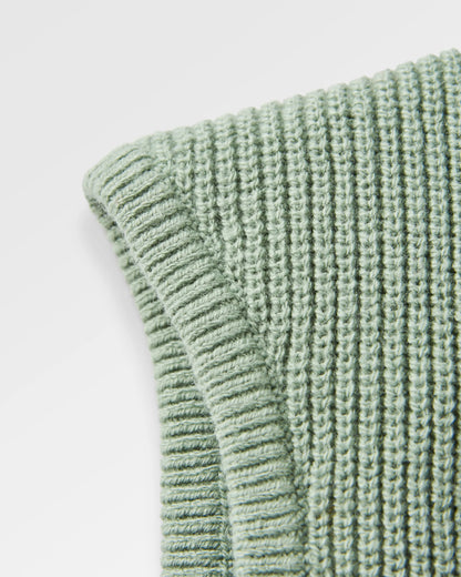 Vintage Knitted Vest - Pistachio - Flatlay