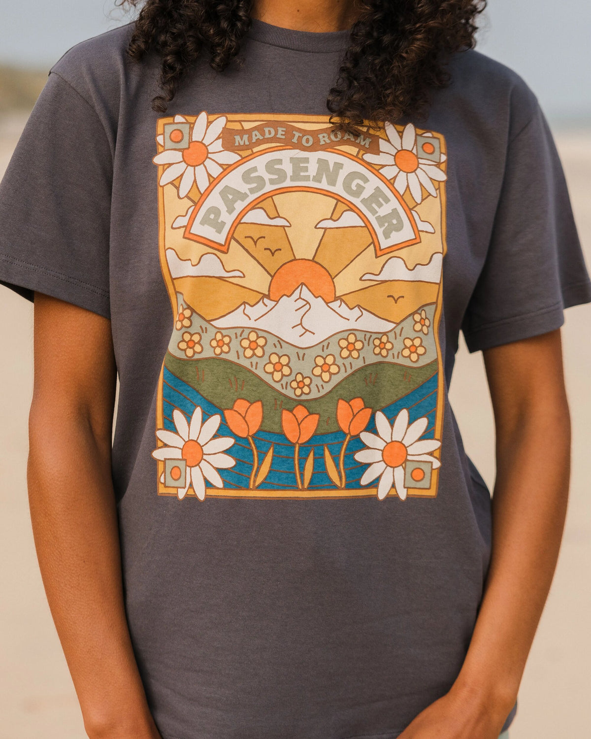 Seasonal Oversized T-Shirt - Charcoal - Lifestyle