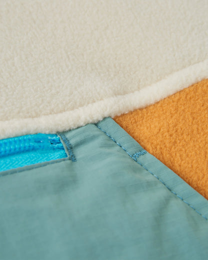 Alexander Hooded Polar Fleece - Birch - Flatlay