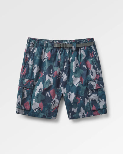 Adventurer Cargo Cotton Short - Sycamore Camo - Flatlay