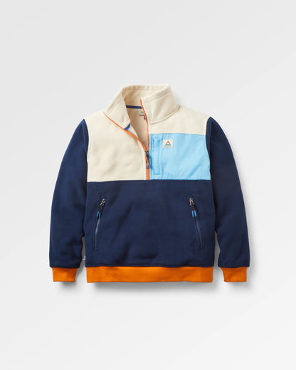 Caspian 1/2 Zip Polar Fleece - Rich Navy - Flatlay