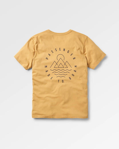 Escapism T-Shirt - Mustard Gold - Flatlay