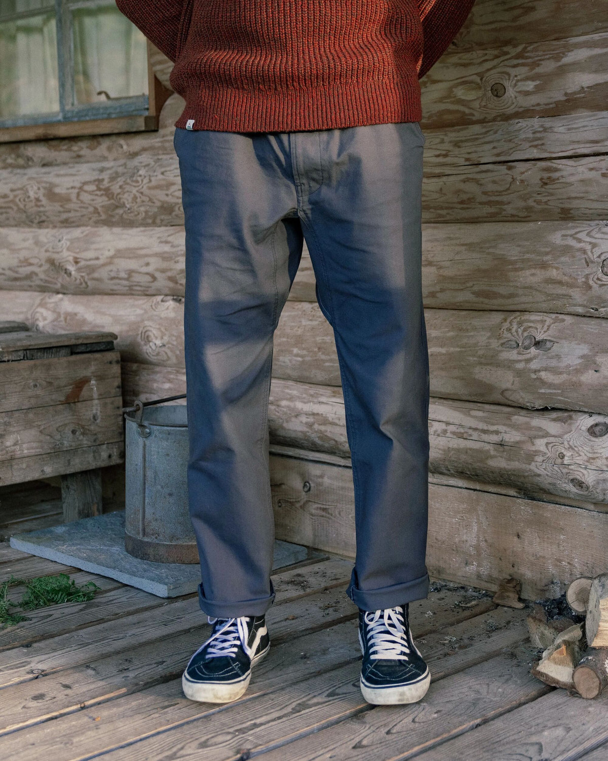 Adventurer Canvas Trouser - Charcoal - Lifestyle