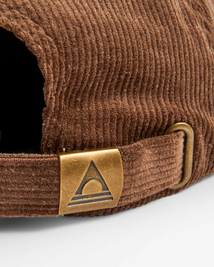 Sneaky Peak Cord 5 Panel Cap - Acorn - Flatlay