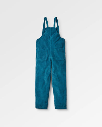 Meadows Cotton Cord Dungarees - Tidal Blue - Flatlay