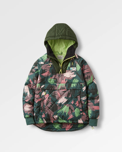 Ocean Insulated Anorak - Abstract Mountain Fir Tree - Flatlay