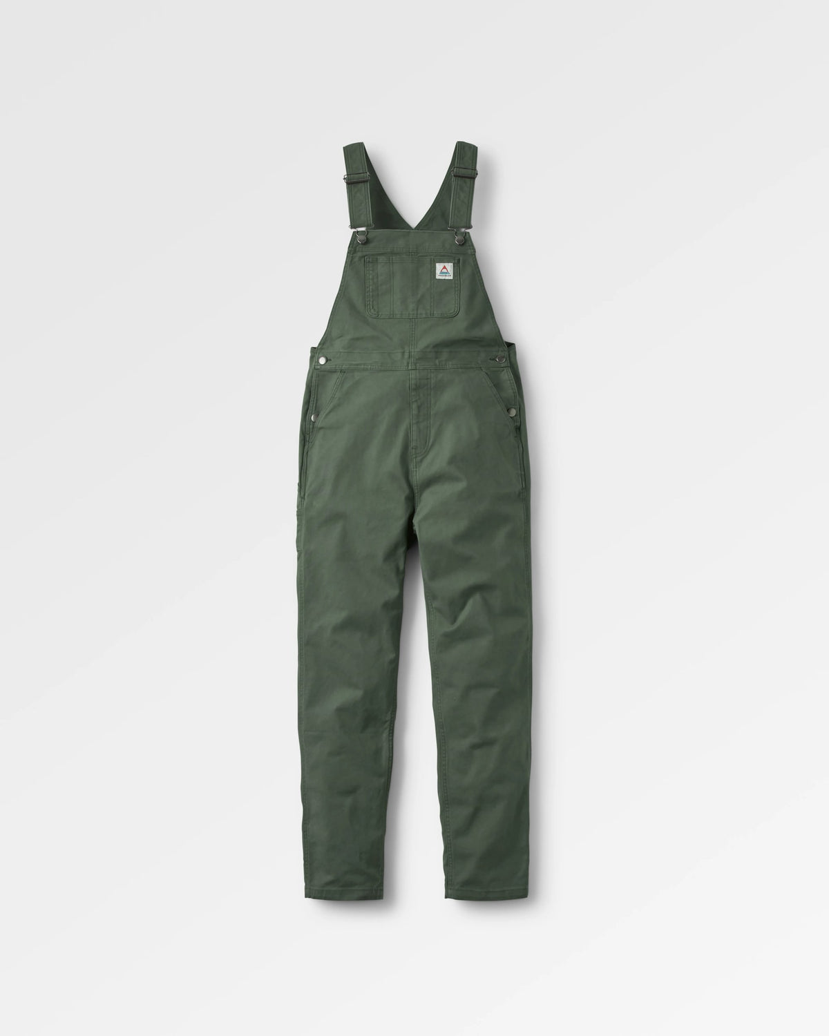 Vantage Cotton Canvas Dungaree - Khaki - Flatlay