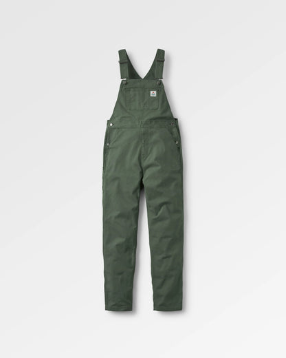 Vantage Cotton Canvas Dungaree - Khaki - Flatlay