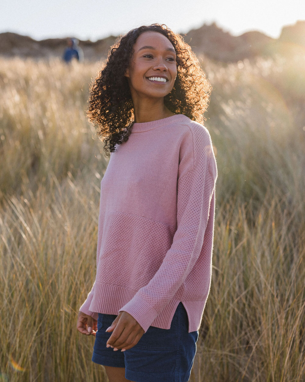 Cove Knitted Jumper - Pink Haze - Lifestyle