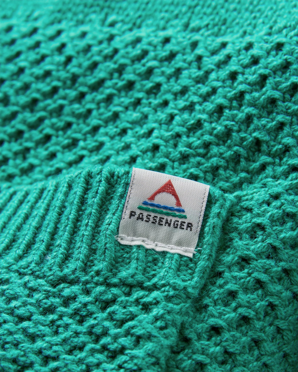 Cove Full Zip Knitted Hoodie - Greenlake - Flatlay