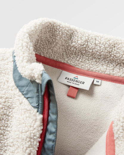 Muse Polar-Lined Sherpa Fleece - Pebble Grey - Flatlay