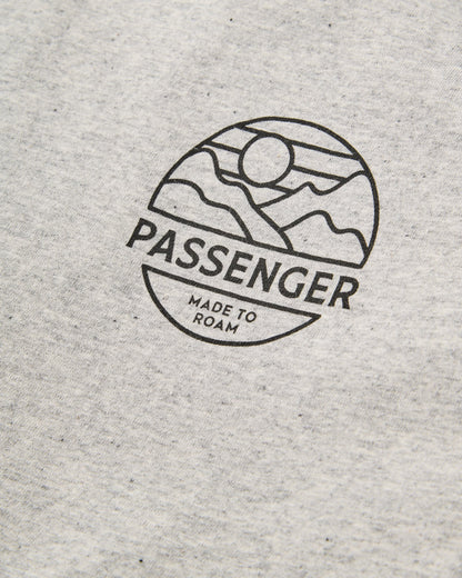 Laidback Relaxed Fit LS Raglan T-Shirt - Grey Marl - Flatlay