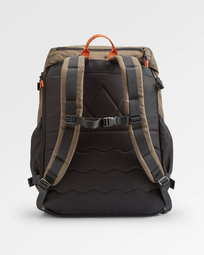 Boondocker 32L Backpack - True Black/ Khaki - Flatlay