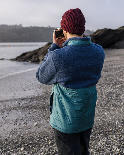 Born Explorer Polar-Lined Sherpa Fleece - Dark Denim - Lifestyle