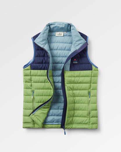 Northstar Down Gilet - Rich Navy/Pear Green/Arctic - Flatlay
