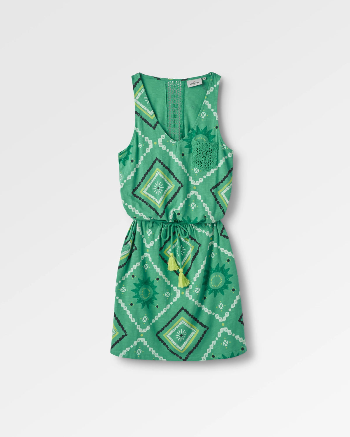 Rivergate Dress - Sunburst Green Spruce - Flatlay