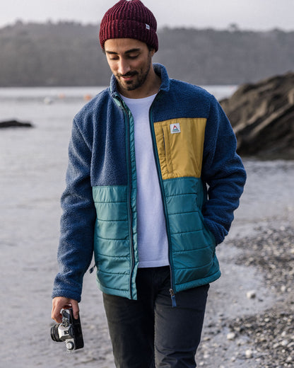 Born Explorer Polar-Lined Sherpa Fleece - Dark Denim - Lifestyle