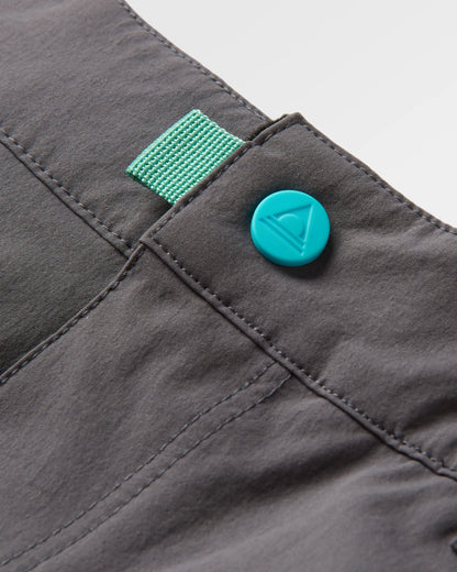 365 Trail Roll Up Trouser - Charcoal - Flatlay
