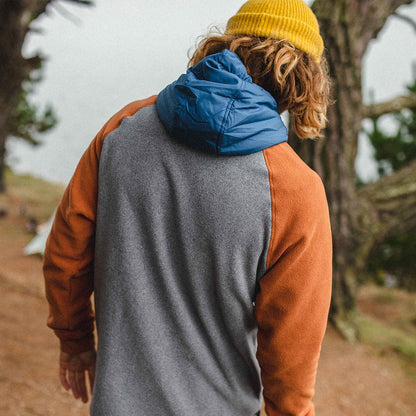 Woodland 1/2 Zip Polar Fleece - Grey Marl - Lifestyle