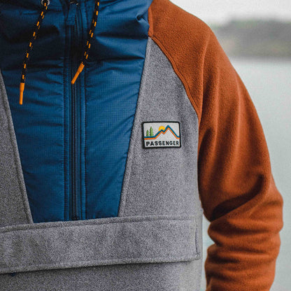Woodland 1/2 Zip Polar Fleece - Grey Marl - Lifestyle
