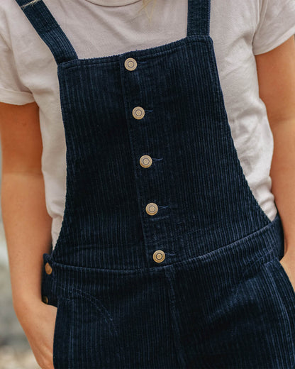 Tiaga Cord Dungarees - Deep Navy - Lifestyle