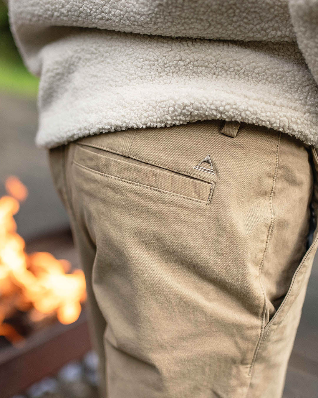 365 Cotton Trouser - Chinchilla Brown - Lifestyle