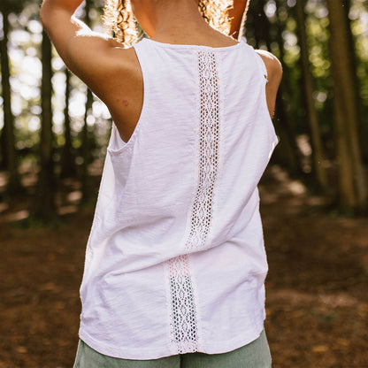 Rivergate Top - White - Lifestyle