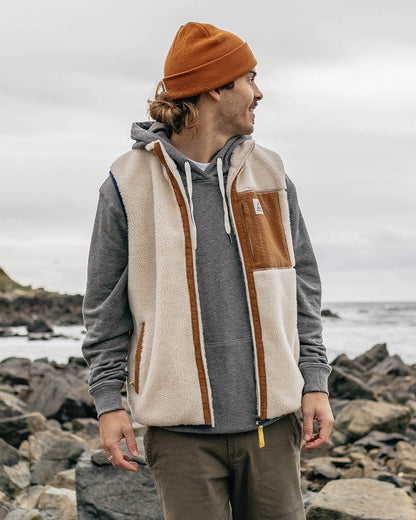 Canyon Deep-Pile Sherpa Vest - Off White - Lifestyle