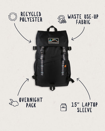 Boondocker 26L Backpack - Black - Lifestyle
