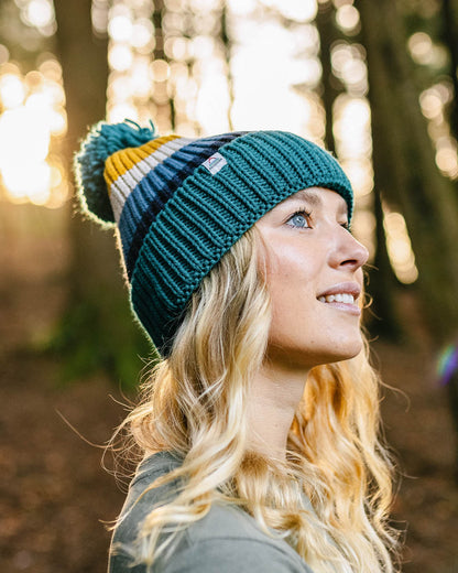 Summit Bobble Hat - Blue Coral - Lifestyle